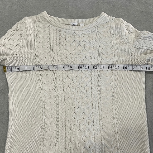 GAP Cable Knit Sweater Size Small Creamy White - Picture 7 of 10